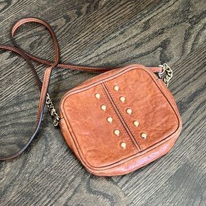 Michael Kors luggage color Crossbody Bag with Gold studs